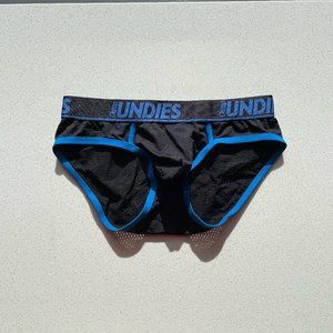 CheapUndies Blue Exposed Sport Mesh Brief